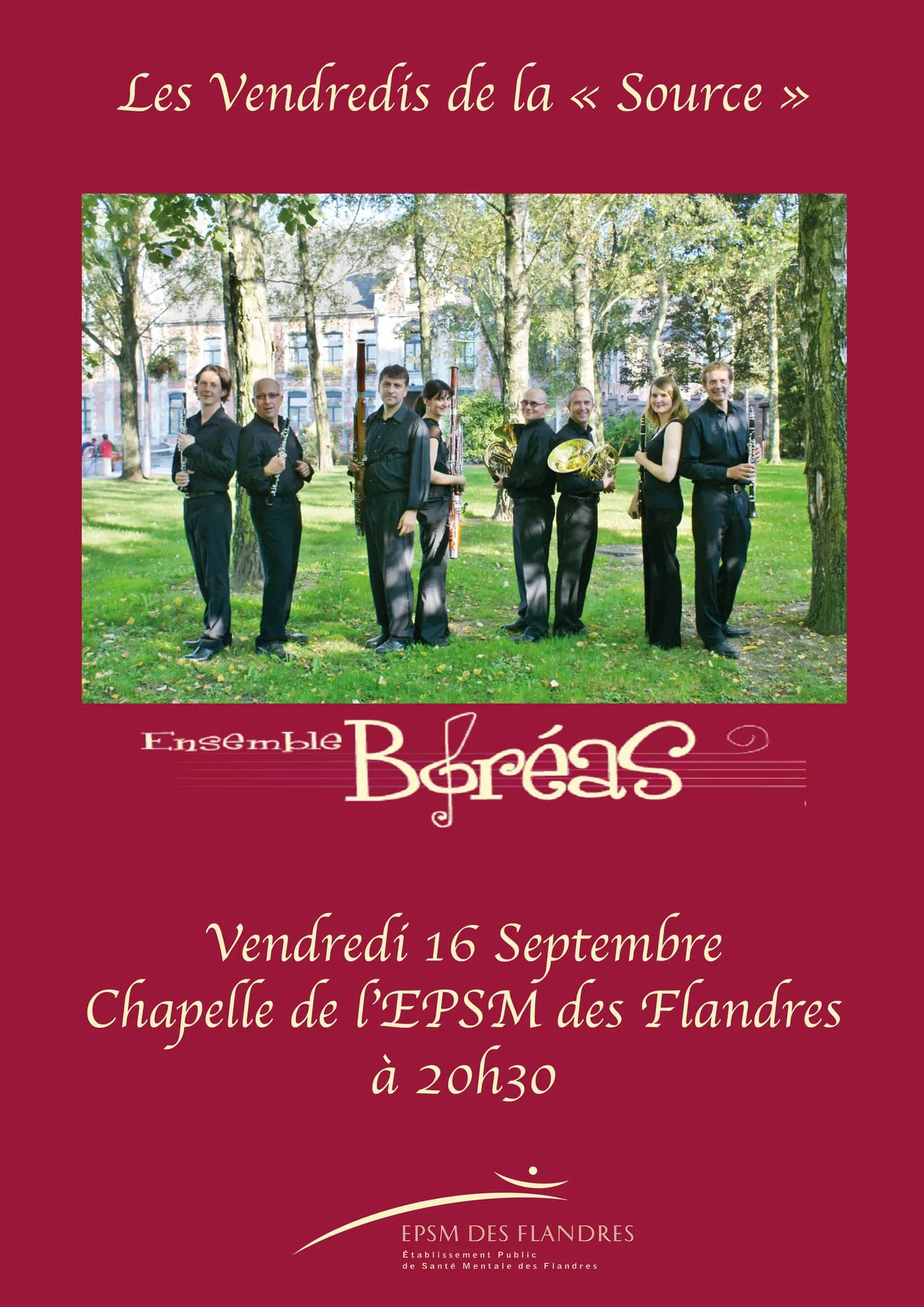 Affiche du concert « Les Vendredis de la « Source » »