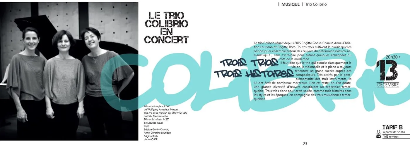 Affiche du concert « Mozart, Mendelssohn, Ravel »