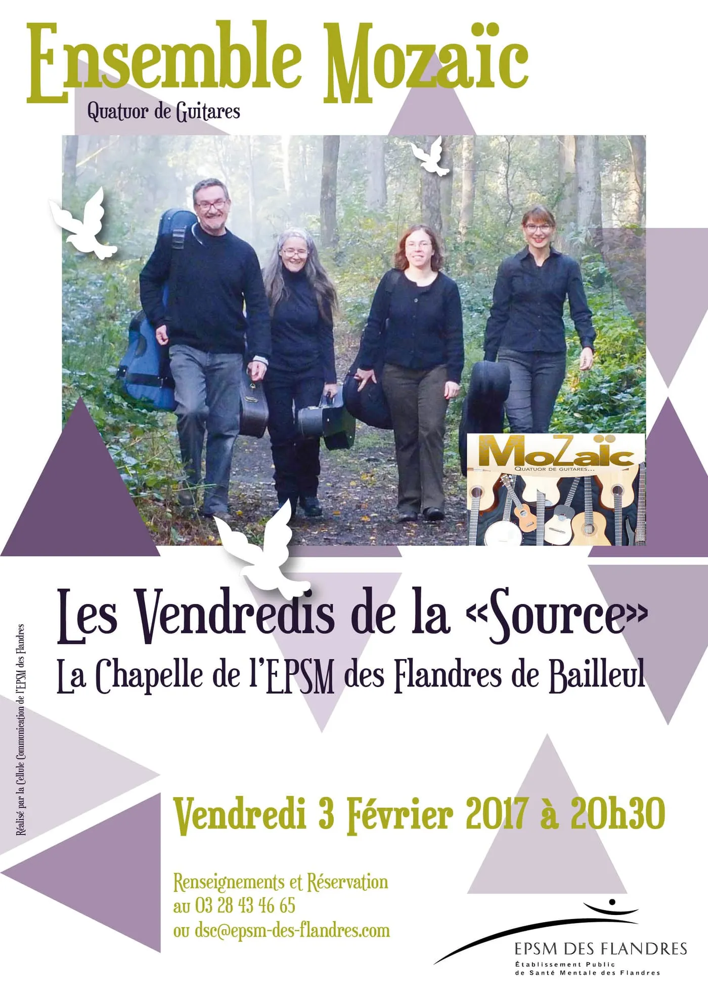 Affiche du concert « Les Vendredis de la « Source » »