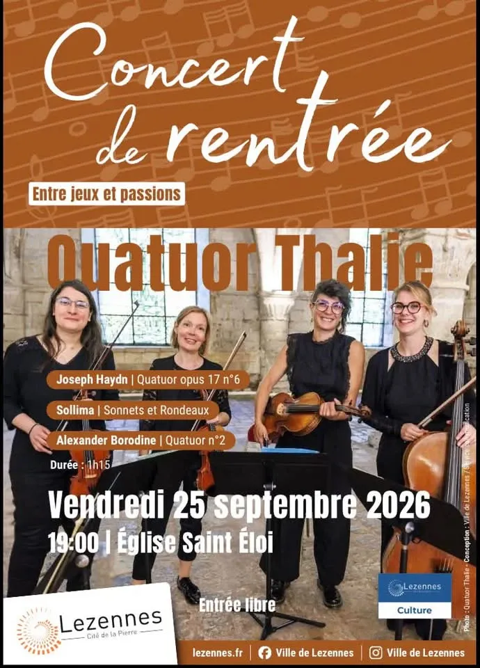 Affiche du concert « Concert de rentrée »